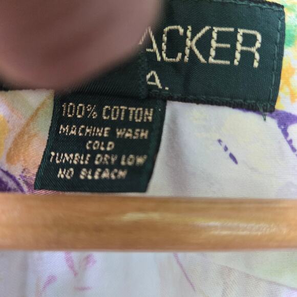 Bushwacker Women Vintage Cottage Floral 2 Pc High Waist Short Set M Made in USA - Picture 10 of 15